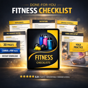 Printable Fitness Checklist with PLR Resell Rights