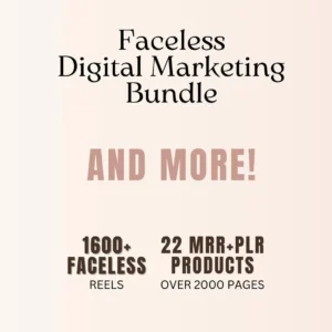 Faceless Digital Marketing Bundle (22 Products) | MRR & DFY