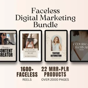 Faceless Digital Marketing Bundle (22 Products) | MRR & DFY