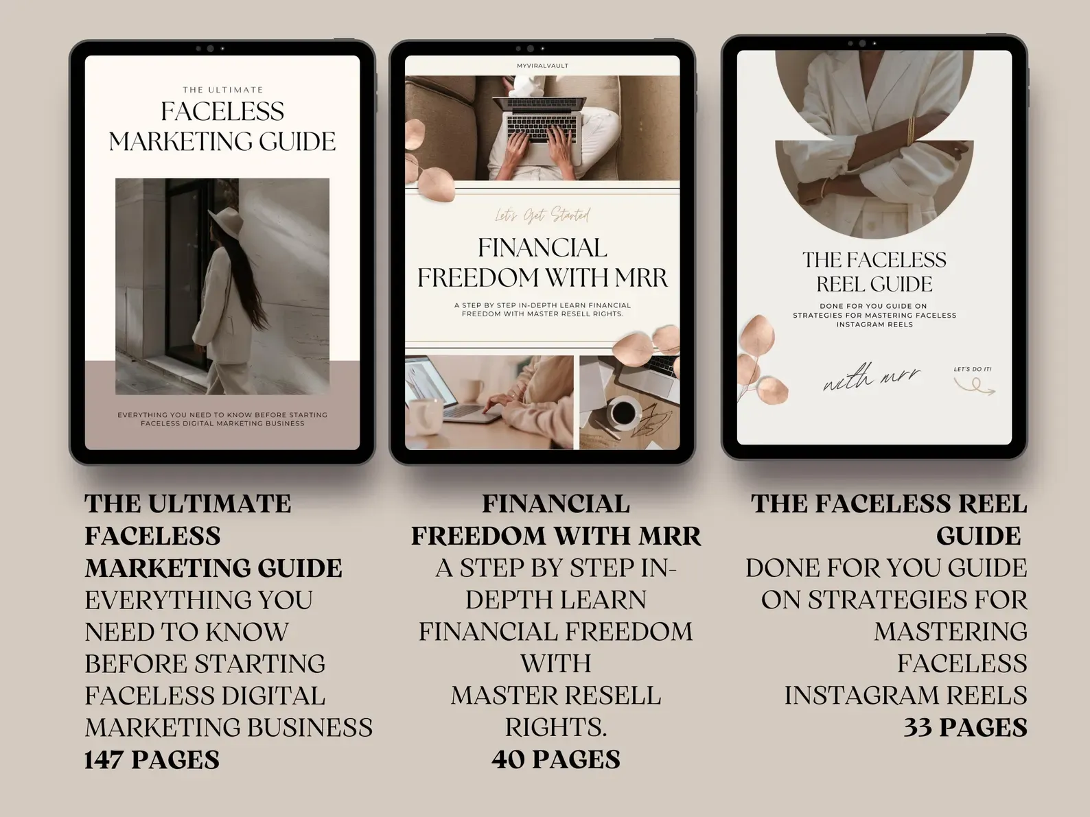 22 Faceless Digital Marketing MRR Products