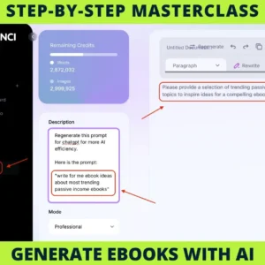 AI eBook Creation Masterclass | Step-by-Step Course with Video Lessons