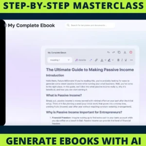 AI eBook Creation Masterclass | Step-by-Step Course with Video Lessons