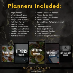 Fitness Planners Bundle | PLR & MRR Resell Rights Included