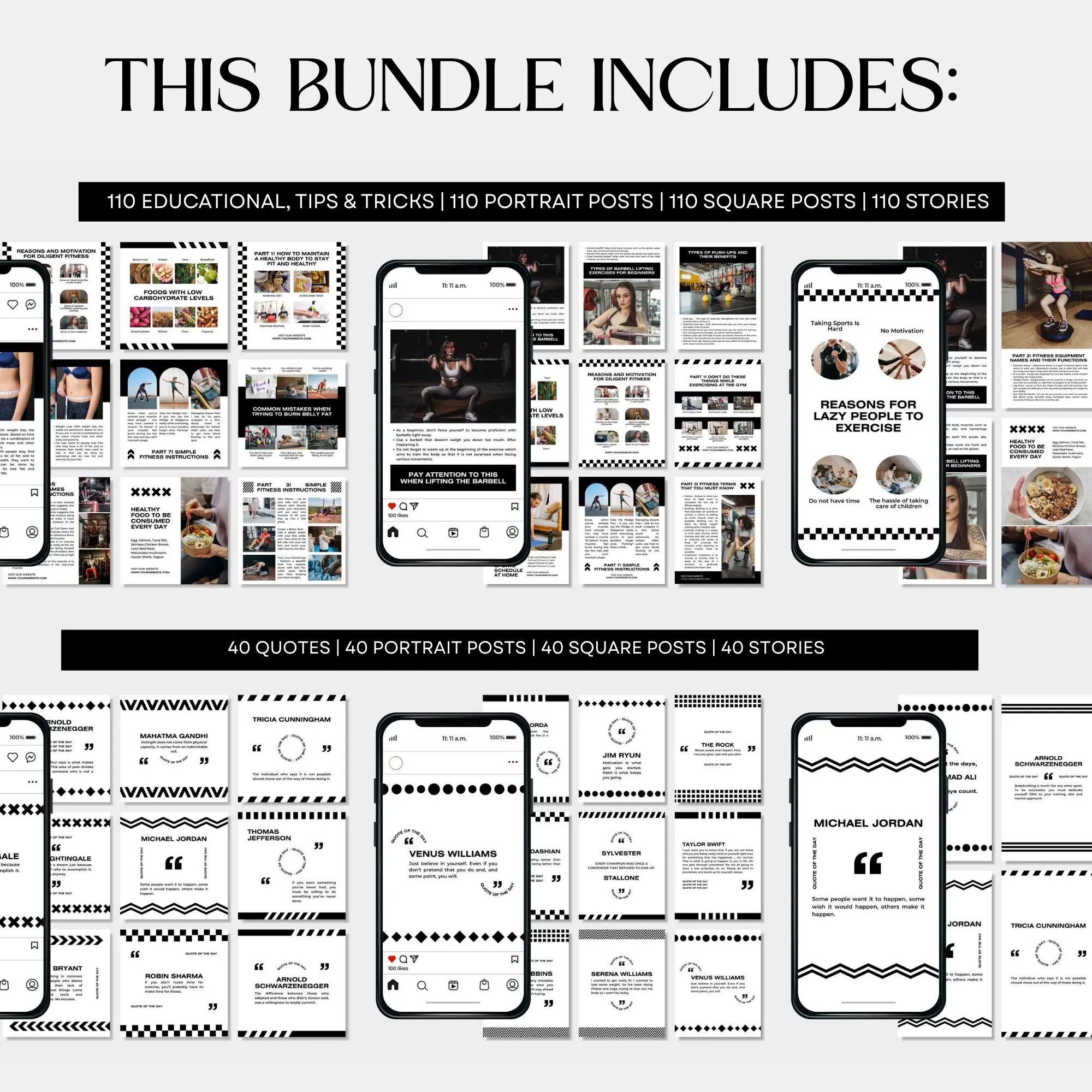 1100+ Fitness & Gym Templates Bundle — PLR & MRR Rights Included - Image 4