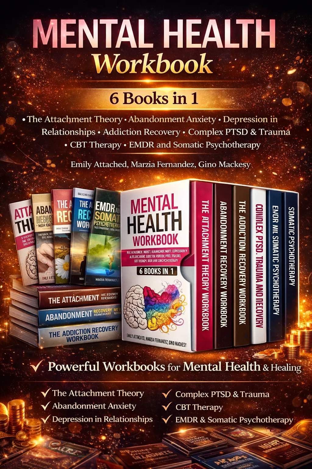 All-in-One Mental Health Workbook (6 Titles) | Attachment Theory & Anxiety Relief - Image 2