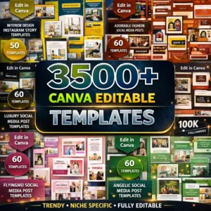 3,500+ Canva Editable Social Media Templates – Ultimate Mega Bundle